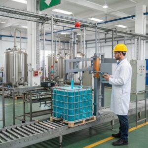 Semi-Automatic IBC Filling Machine for Chemical filling
