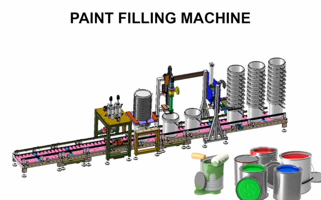 paint filling Machine pail filling machine