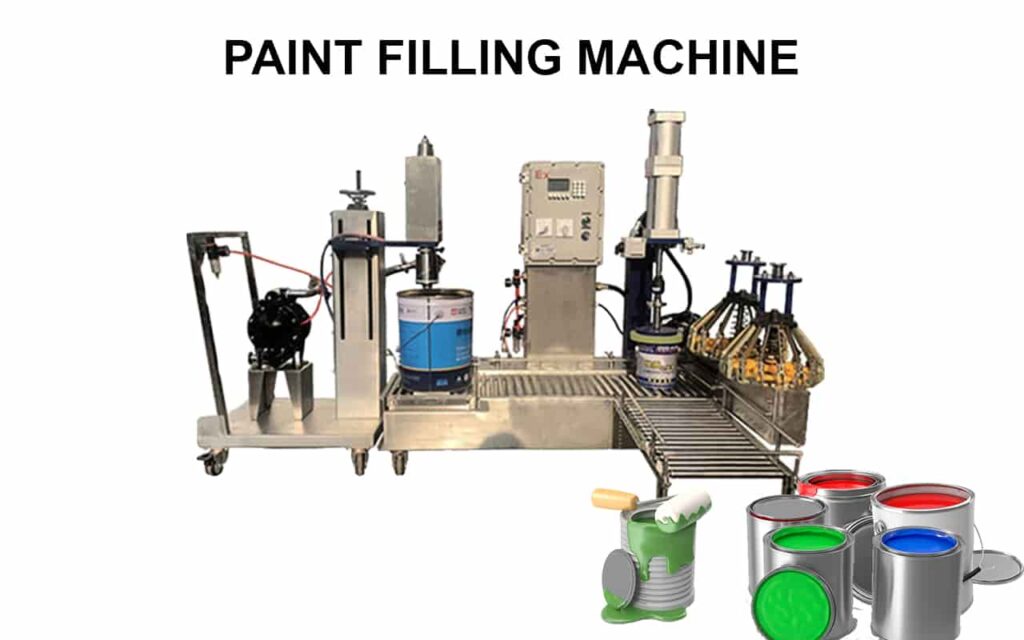 paint filling Machine paint metal cans Filling