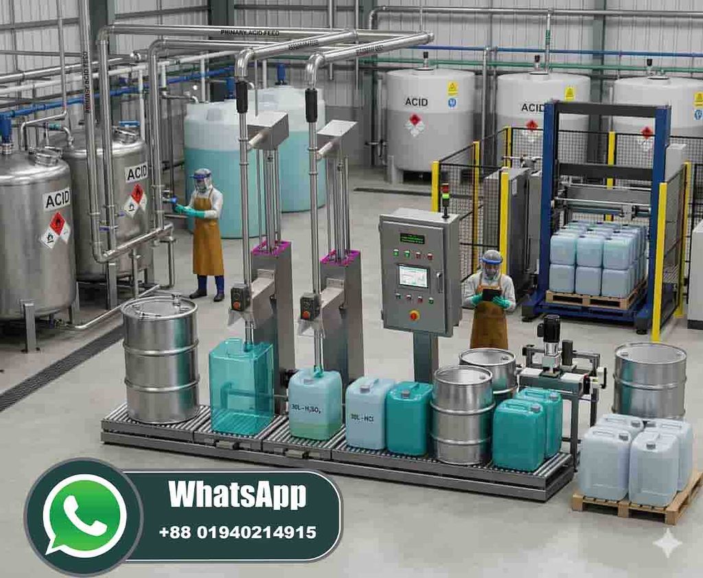 Chemical acid filling machine