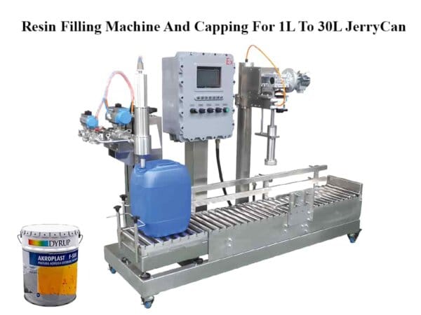 Resin Loading System Resin Filling Machine 1L to 30L Filling Capping Systems