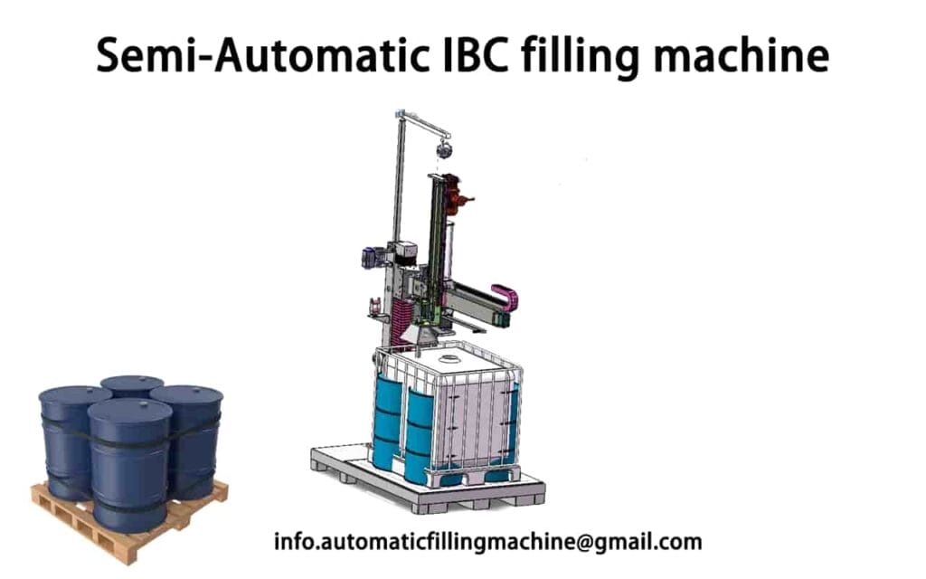 semi automatic ibc filling machine