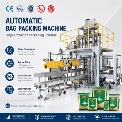 Automatic bagging machine for powder and granular materials