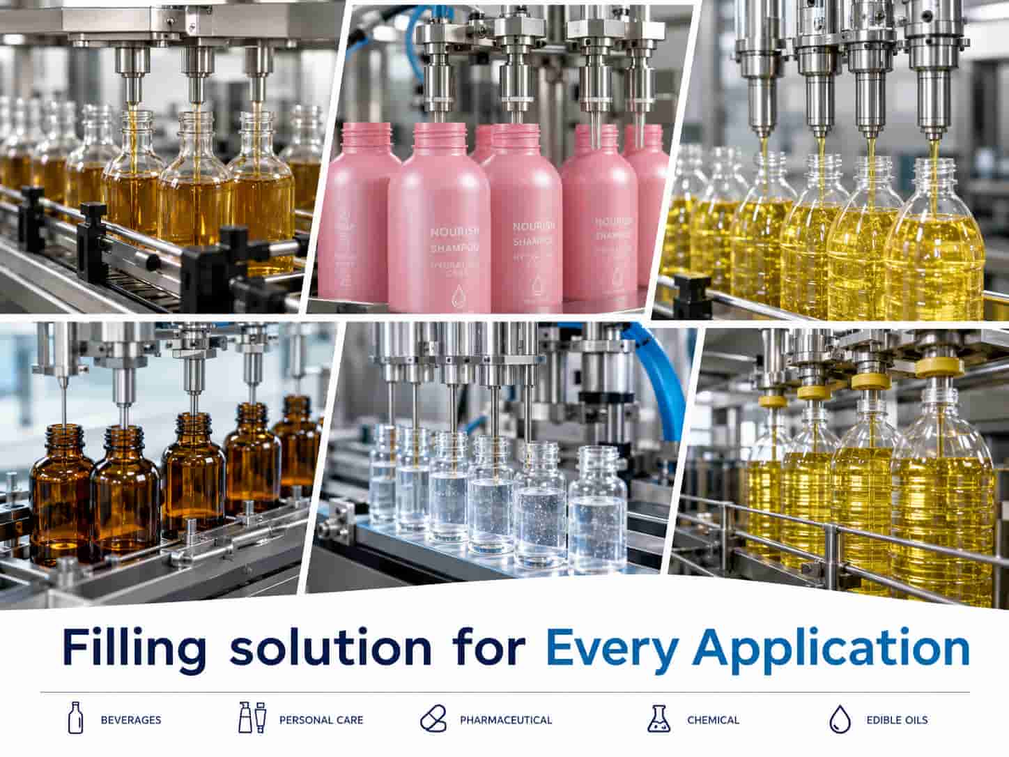 Industrial filling machine for accurate liquid packaging